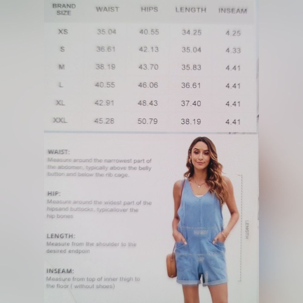NIB WOMENS HIGH ROLLER Shortall overall shortall casual jumpsuit pockets… - Picture 6 of 10